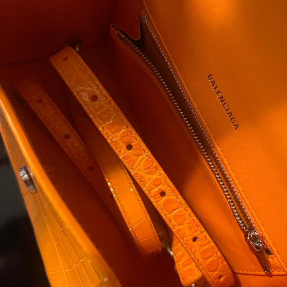 Balenciaga Hourglass Small Handbag Orange - Picture 3 of 5